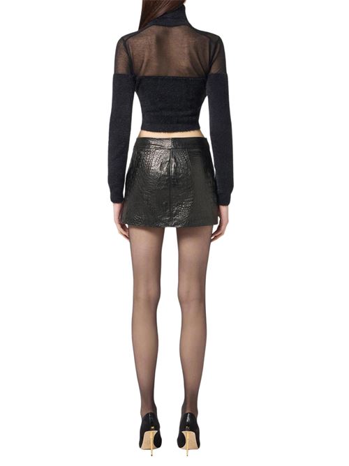 Dolcevita in maglia con logo gioiello Elisabetta Franchi | MK54T57E2110